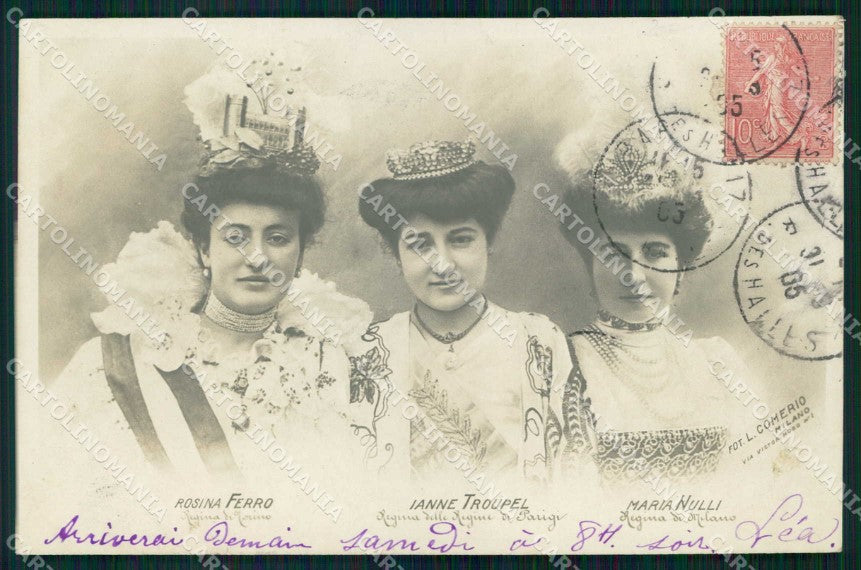 Torino Città Rosina Ferro Jeanne Troupel Maria Nulli Foto cartolina MZ7338 – fronte