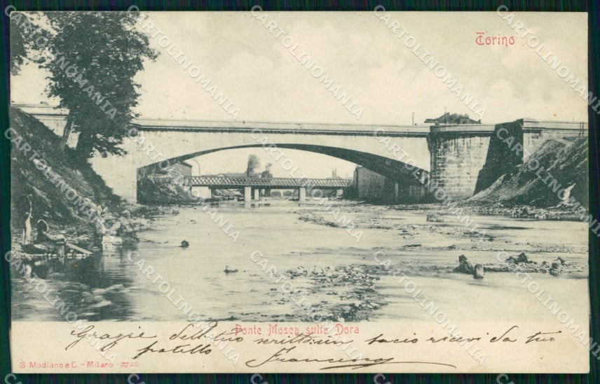 Torino Città Ponte Mosca sulla Dora Modiano 2722 cartolina MZ7355 – fronte