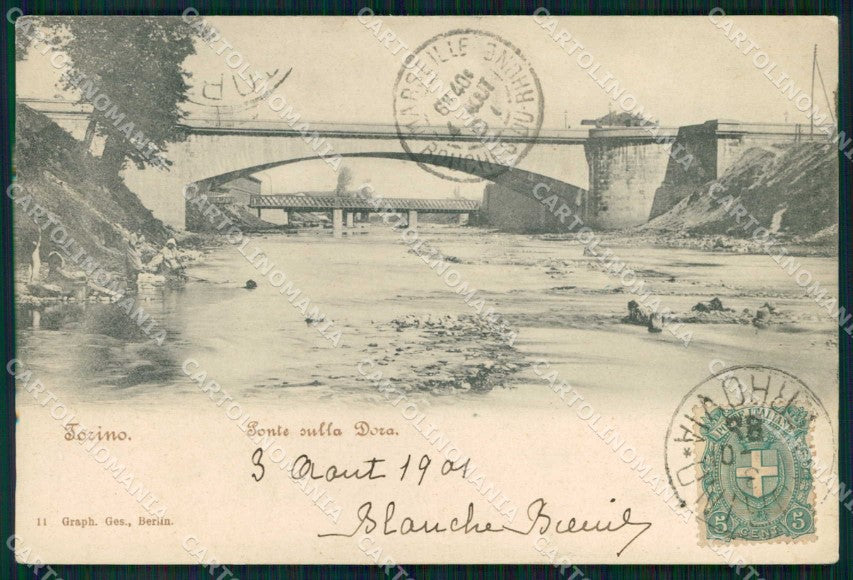 Torino Città Ponte Mosca sulla Dora cartolina MZ7356 – fronte