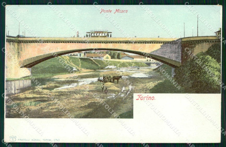 Torino Città Ponte Mosca Kunzli 6143 cartolina MZ7360 – fronte