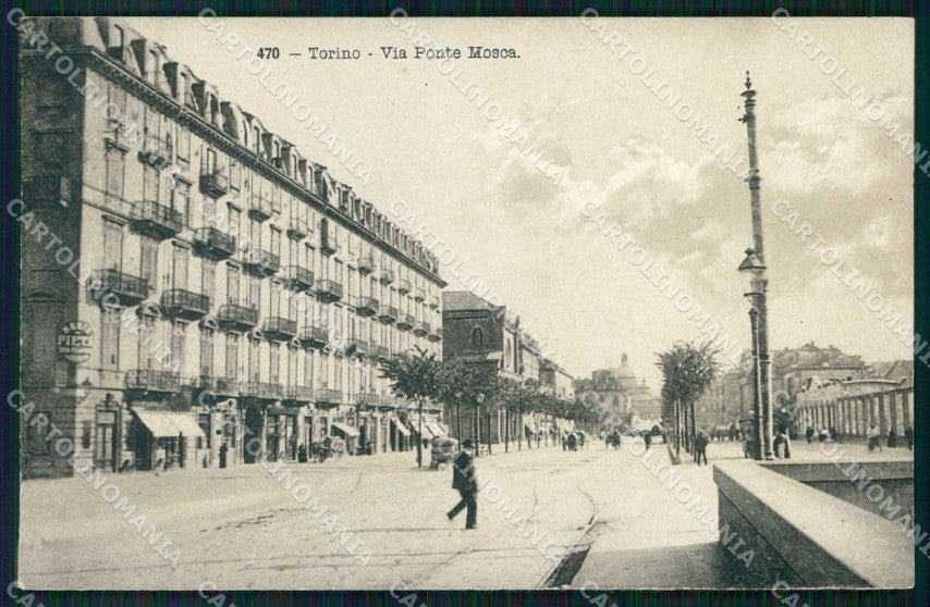 Torino Città Via Ponte Mosca cartolina MZ7364 – fronte