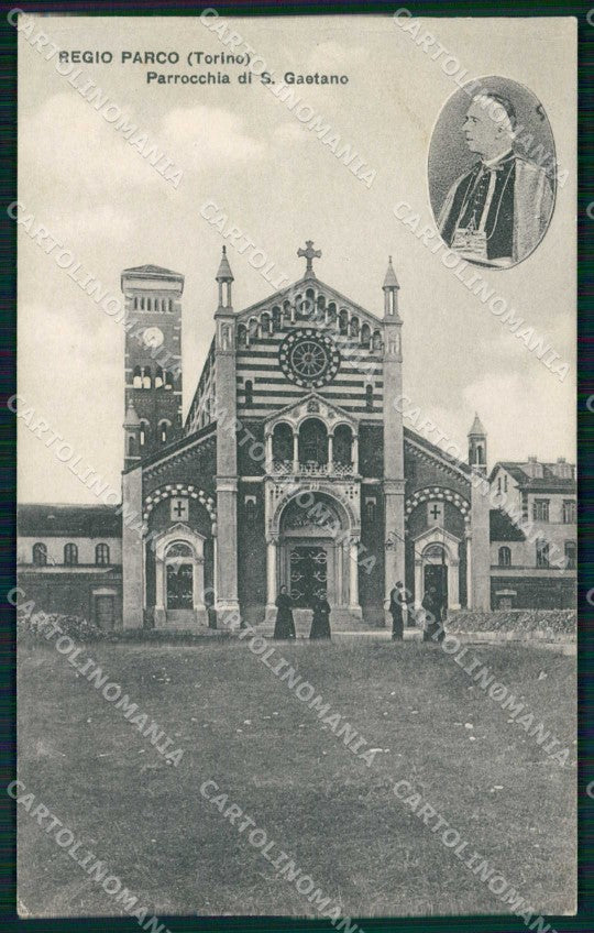 Torino Città Regio Parco Parrocchia San Gaetano cartolina MZ7374 – fronte