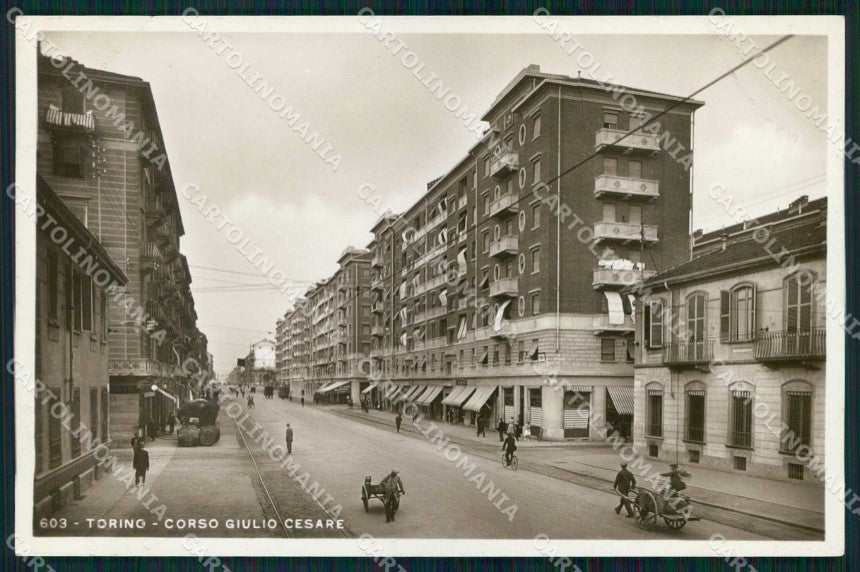 Torino Città Corso Giulio Cesare Foto cartolina MZ7381 – fronte