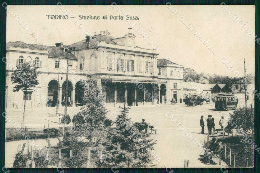 Torino Città Stazione Porta Susa Tram cartolina MZ7399 – fronte