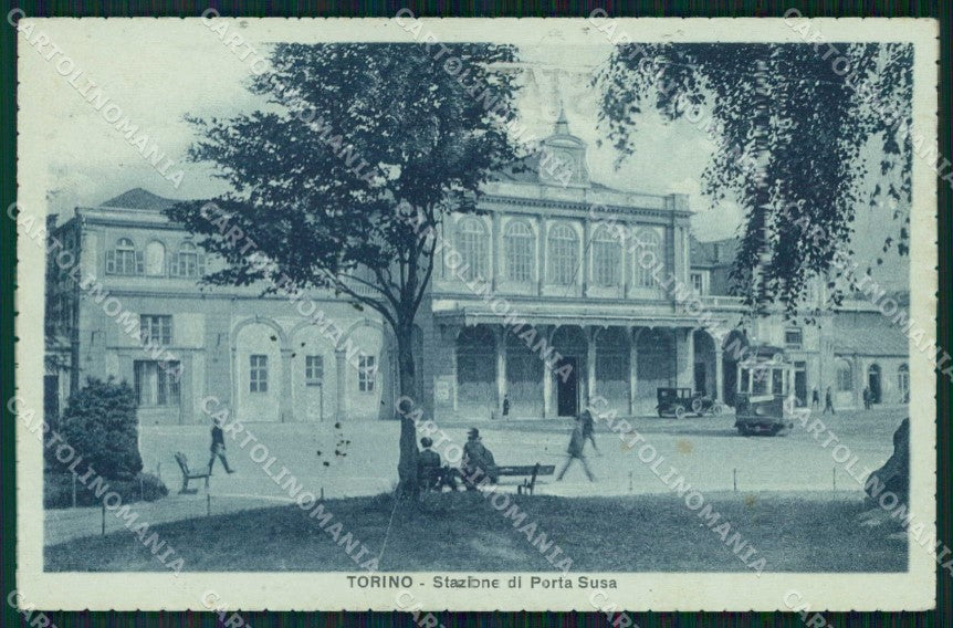 Torino Città Stazione Porta Susa Tram cartolina MZ7402 – fronte