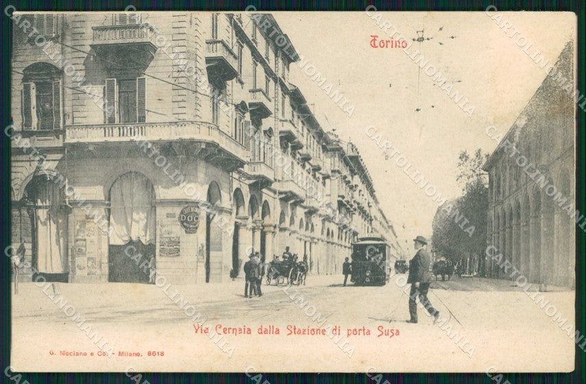 Torino Città Via Cernaia Tram Modiano 8618 cartolina MZ7413 – fronte