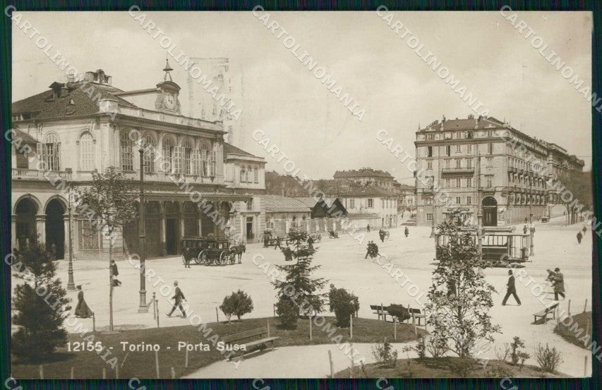 Torino Città Stazione Porta Susa Tram Foto cartolina MZ7415 – fronte