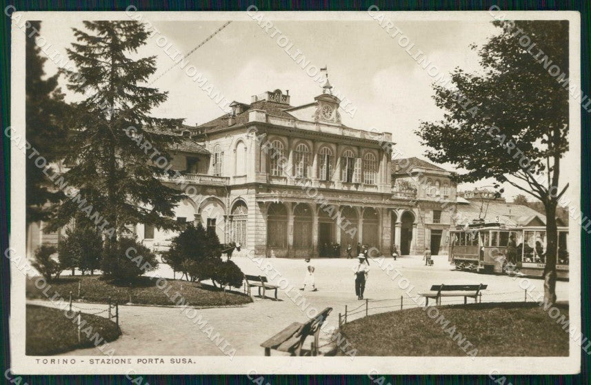 Torino Città Stazione Porta Susa Tram Foto cartolina MZ7416 – fronte