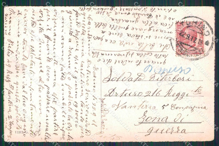 Torino Città Corso Vinzaglio Palazzo Intendenza di Finanza cartolina MZ7423 – retro