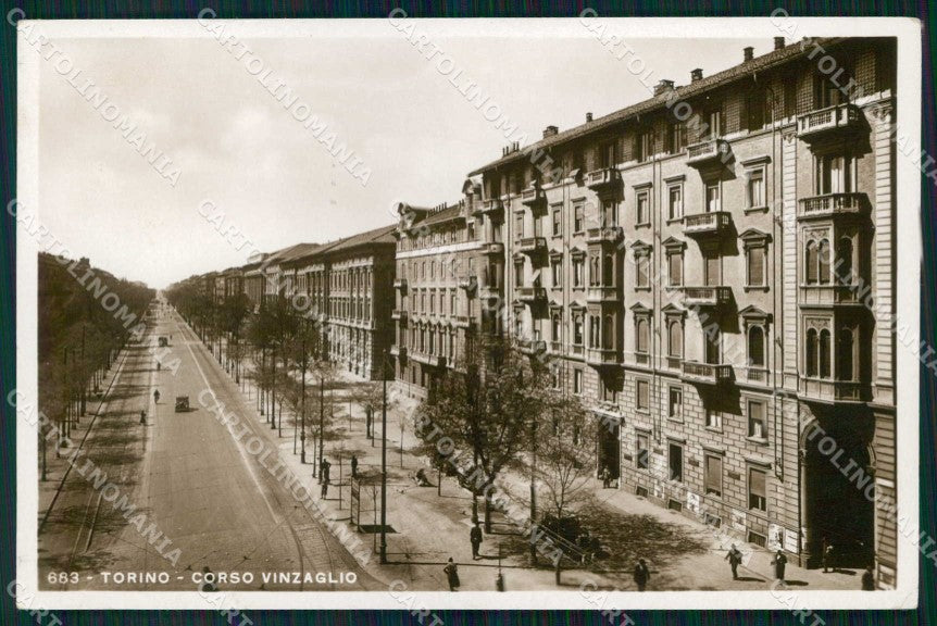 Torino Città Corso Vinzaglio Foto cartolina MZ7434 – fronte