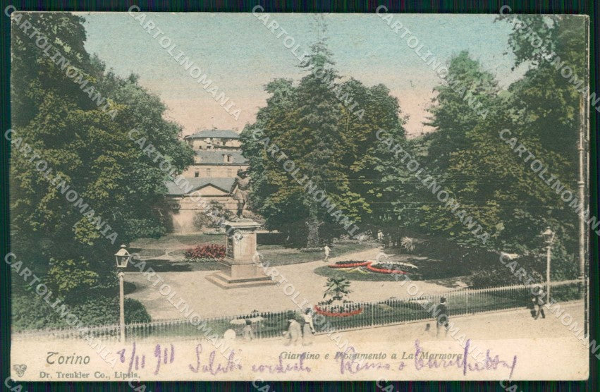 Torino Città Giardino Monumento Lamarmora Bersaglieri cartolina MZ7451 – fronte