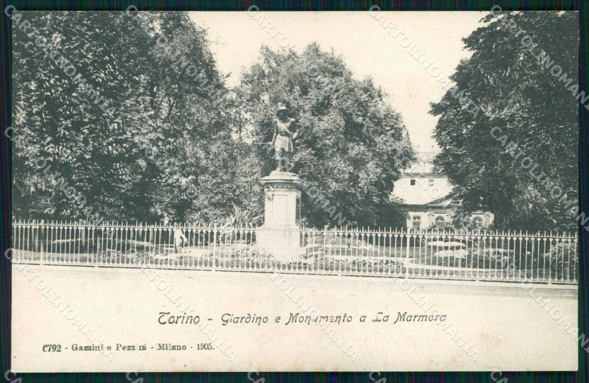 Torino Città Giardino Monumento Lamarmora Bersaglieri cartolina MZ7452 – fronte