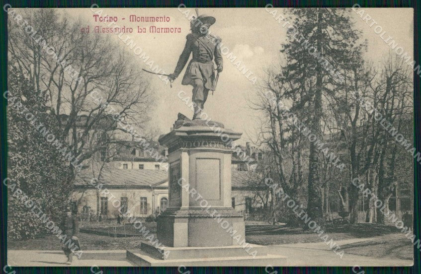 Torino Città Monumento Alessandro Lamarmora Bersaglieri cartolina MZ7454 – fronte