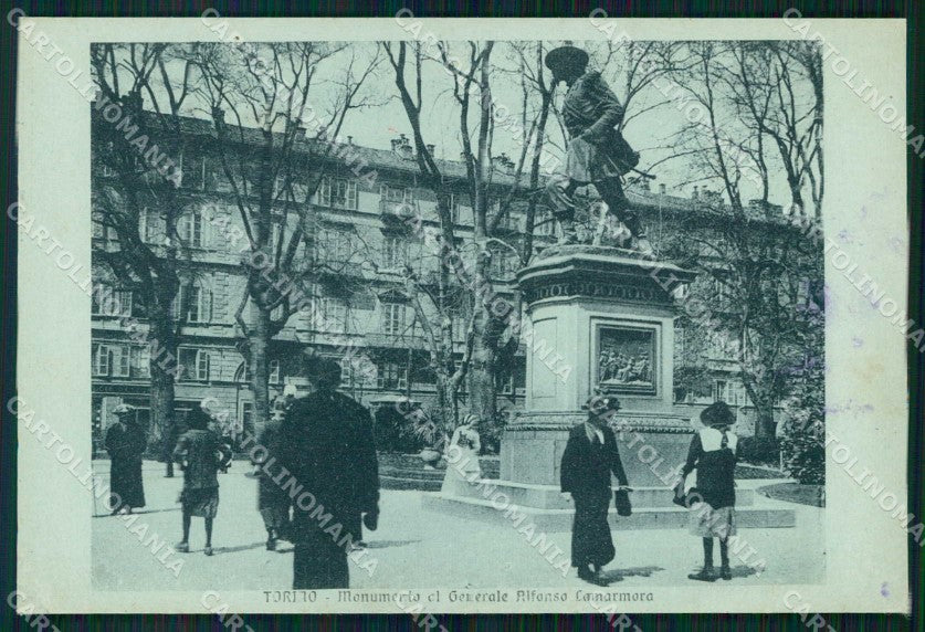 Torino Città Monumento Generale Alfonso Lamarmora Bersaglieri cartolina MZ7459 – fronte