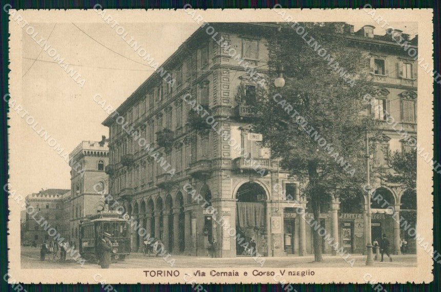 Torino Città Via Cernaia Tram Corso Vinzaglio cartolina MZ7469 – fronte