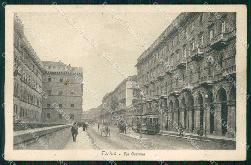 Torino Città Via Cernaia Tram Brunner 10 45 cartolina MZ7475 – fronte