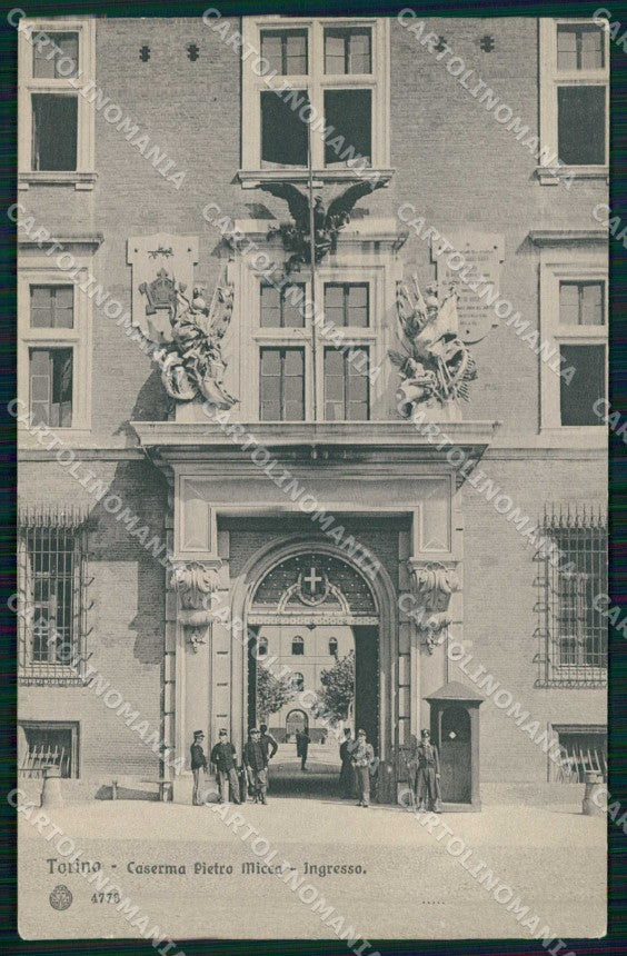 Torino Città Caserma Pietro Micca Ingresso Brunner 4773 cartolina MZ7490 – fronte
