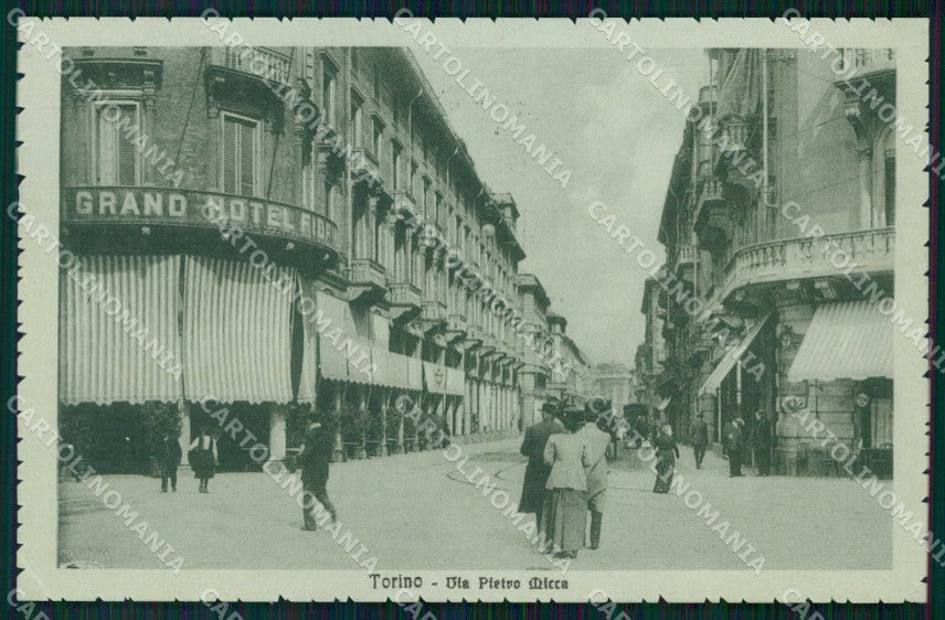 Torino Città Via Pietro Micca Grand Hotel cartolina MZ7525 – fronte