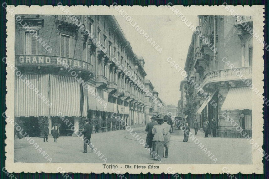 Torino Città Via Pietro Micca Grand Hotel cartolina MZ7526 – fronte
