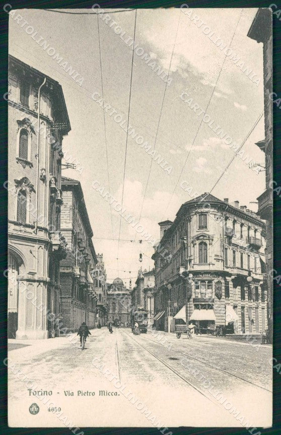 Torino Città Via Pietro Micca Tram Brunner 4650 cartolina MZ7530 – fronte