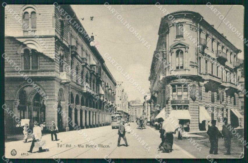 Torino Città Via Pietro Micca Tram Brunner 4685 cartolina MZ7532 – fronte
