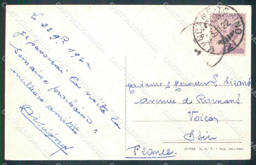 Torino Città Via Pietro Micca Tram cartolina MZ7533 – retro