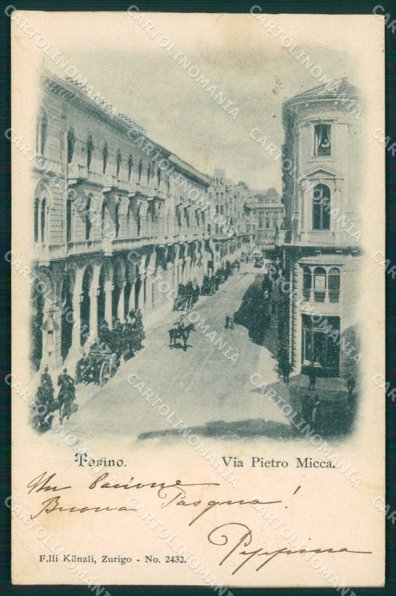 Torino Città Via Pietro Micca Militari Kunzli 2432 cartolina MZ7535 – fronte