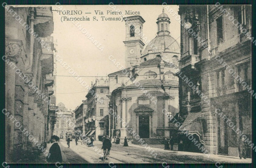 Torino Città Via Pietro Micca Parrocchia San Tommaso cartolina MZ7537 – fronte