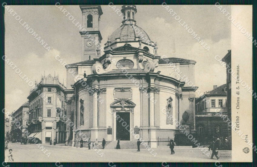 Torino Città Chiesa San Tommaso Brunner 4634 cartolina MZ7544 – fronte