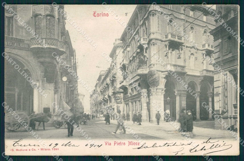 Torino Città Via Pietro Micca Modiano 7391 cartolina MZ7550 – fronte