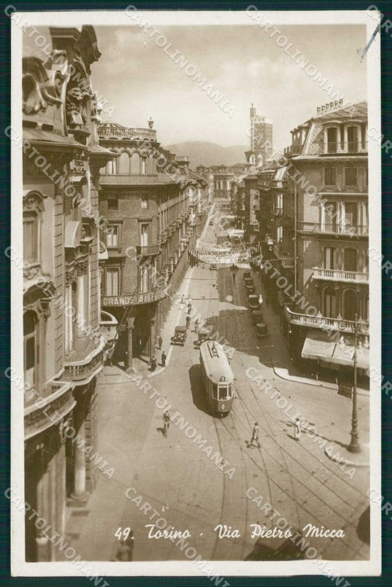 Torino Città Via Pietro Micca Tram Foto cartolina MZ7552 – fronte