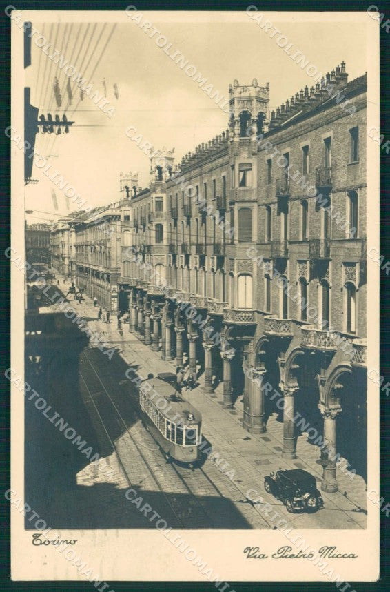 Torino Città Via Pietro Micca Tram Foto cartolina MZ7553 – fronte