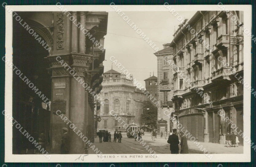 Torino Città Via Pietro Micca Tram Foto cartolina MZ7558 – fronte