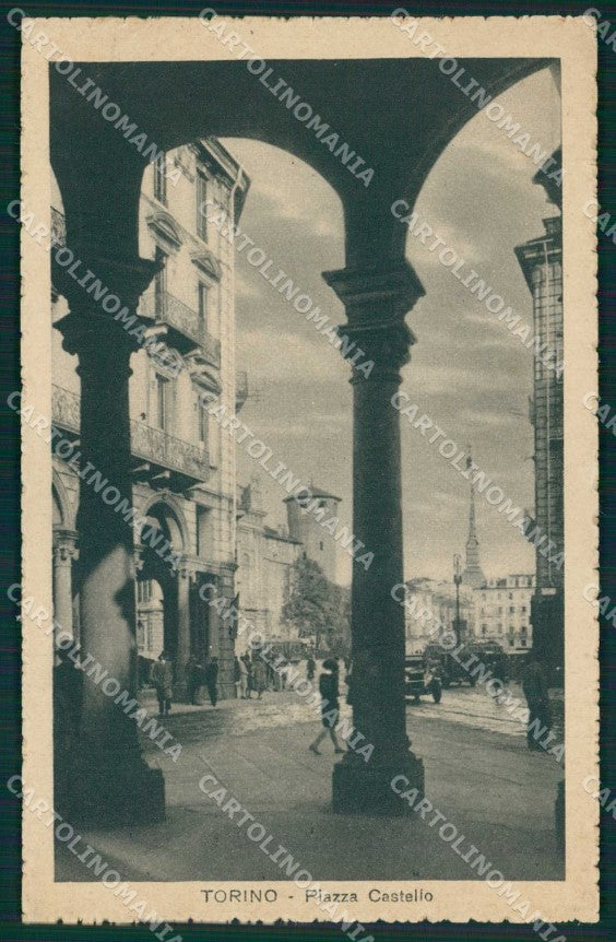 Torino Città Piazza Castello Portici cartolina MZ7559 – fronte
