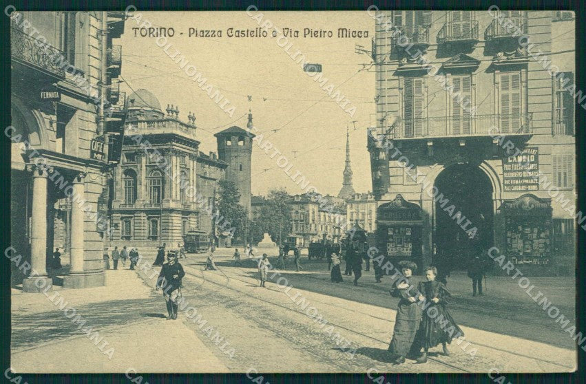 Torino Città Piazza Castello Tram Via Pietro Micca cartolina MZ7561 – fronte
