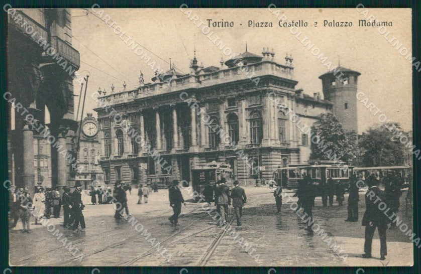 Torino Città Piazza Castello Tram Palazzo Madama cartolina MZ7562 – fronte