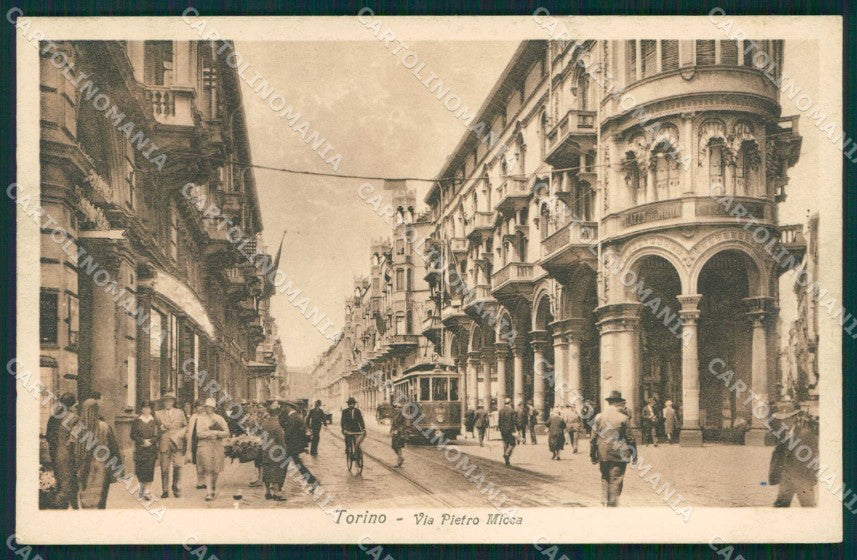 Torino Città Via Pietro Micca Tram Brunner 10 54 cartolina MZ7567 – fronte