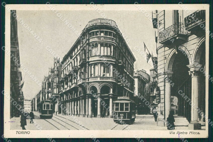Torino Città Via Pietro Micca Tram cartolina MZ7574 – fronte