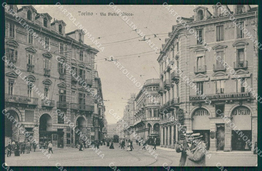 Torino Città Via Pietro Micca Tram Brunner 4745 cartolina MZ7582 – fronte