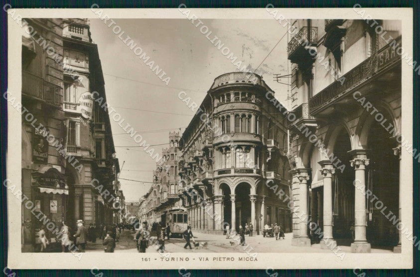 Torino Città Via Pietro Micca Tram Foto cartolina MZ7587 – fronte