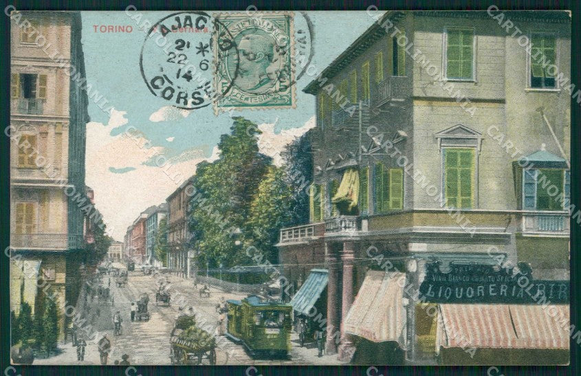 Torino Città Via Cernaia Tram Liquoreria cartolina MZ7600 – fronte