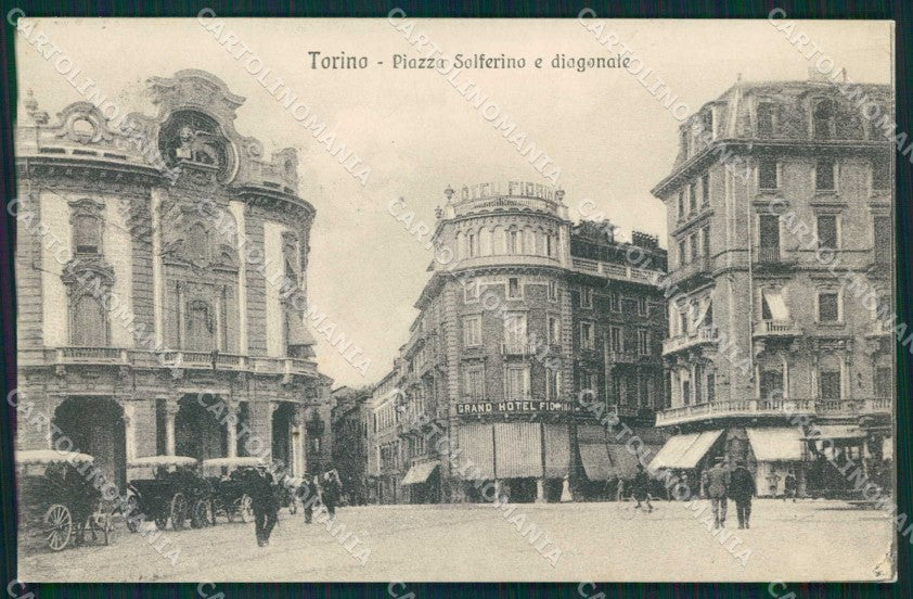 Torino Città Piazza Solferino Diagonale cartolina MZ7611 – fronte