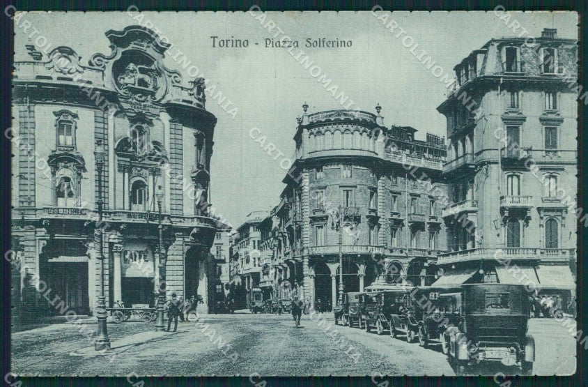 Torino Città Piazza Solferino cartolina MZ7612 – fronte