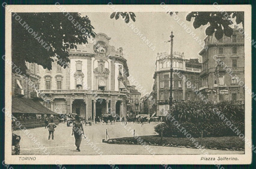 Torino Città Piazza Solferino cartolina MZ7617 – fronte