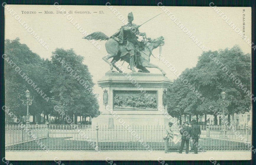 Torino Città Monumento Principe Ferdinando Calligaris cartolina MZ7633 – fronte