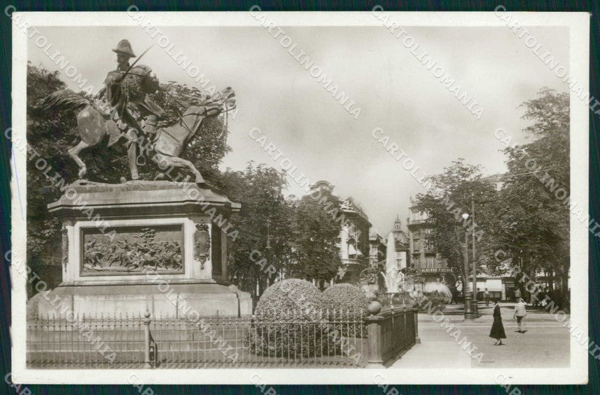 Torino Città Piazza Solferino Monumento Duca Genova Foto cartolina MZ7657 – fronte