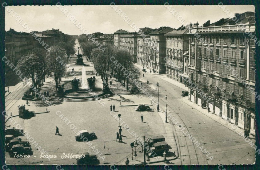 Torino Città Piazza Solferino Foto cartolina MZ7664 – fronte