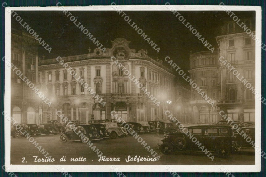 Torino Città Piazza Solferino Notturno Foto cartolina MZ7671 – fronte