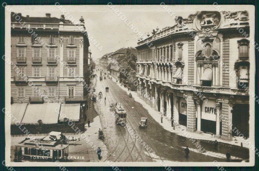 Torino Città Via Cernaia Tram Foto cartolina MZ7673 – fronte