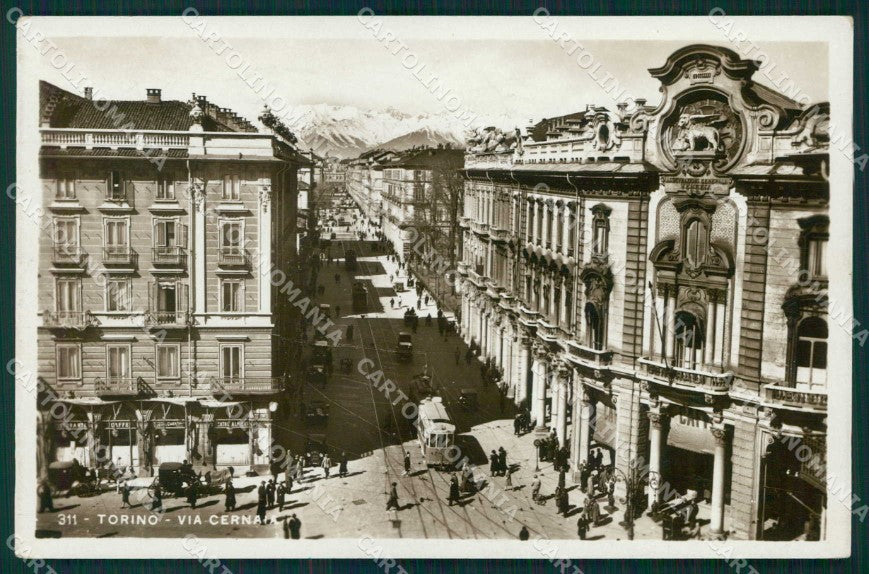 Torino Città Via Cernaia Tram Foto cartolina MZ7674 – fronte